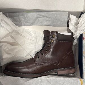 Club Room Dark Brown Leather Boots